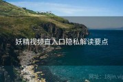 妖精视频直入口隐私解读要点