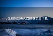 p站视频网页入口降低流量消耗