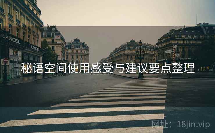 秘语空间使用感受与建议要点整理