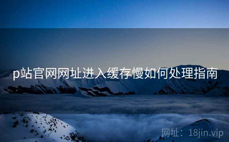 p站官网网址进入缓存慢如何处理指南