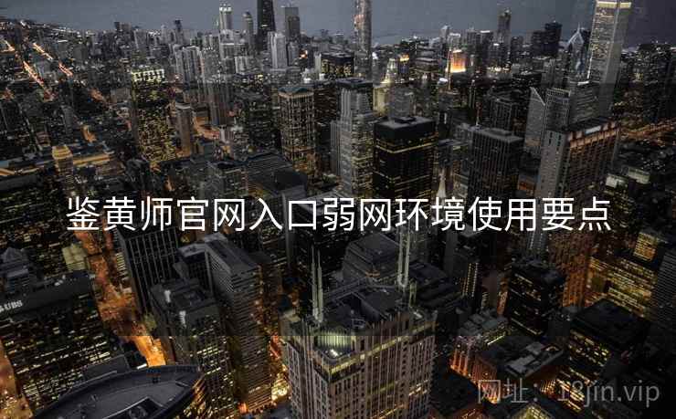 鉴黄师官网入口弱网环境使用要点