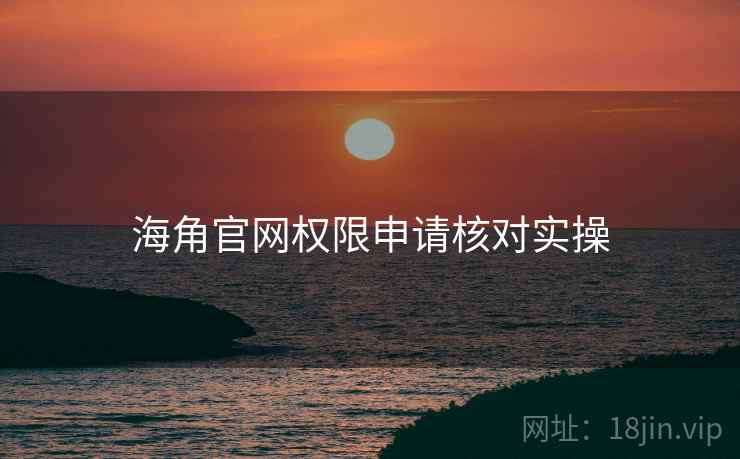 海角官网权限申请核对实操