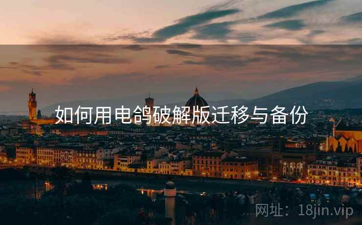 如何用电鸽破解版迁移与备份