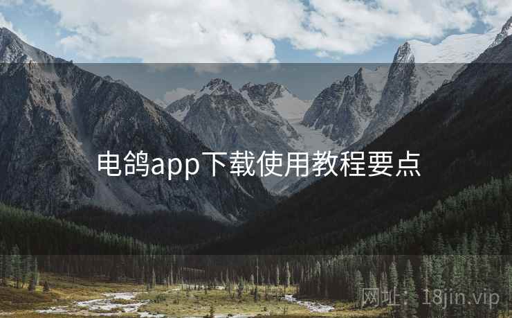 电鸽app下载使用教程要点