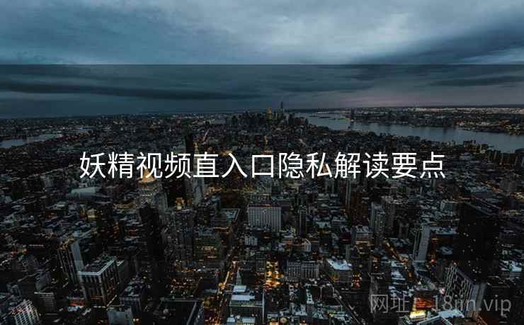 妖精视频直入口隐私解读要点